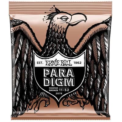 Ernie Ball Paradigm Light Phosphor Bronze Acoustic Guitar Strings, .011-.052 image 1
