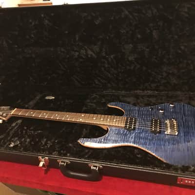 Suhr Modern Pro M7 Trans Whale Blue with G & G fitted hard case + tools image 1