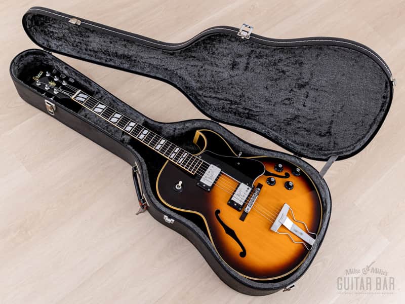 1974 Greco S-55 Vintage Hollowbody Guitar ES-175-Spec Sunburst w