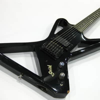 Rare Guild X100 Blade Runner Electric Guitar, 1985, Black image 1