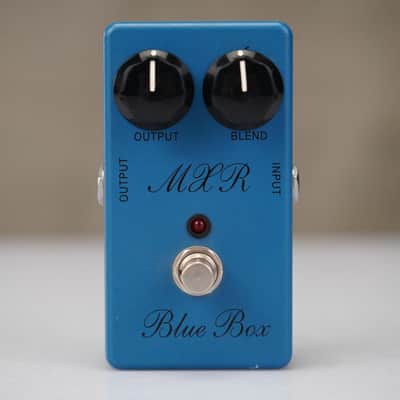 MXR M103 Blue Box Script Logo Octave Fuzz Guitar Effects Pedal #58757 image 2