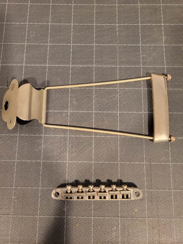 Vintage Bridge, Tailpiece Conversion for 52 - 53 Gibson Les Paul image 1