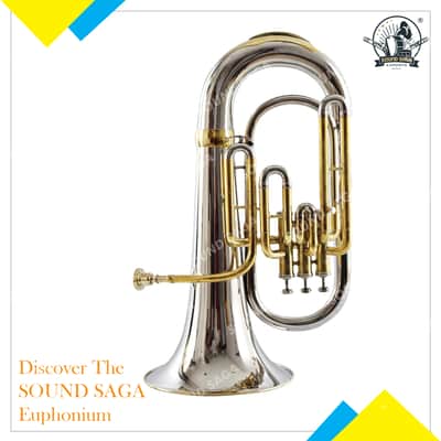 Brand new Euphonium 3 valve Silver Chrome Finish image 11