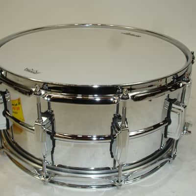 Ludwig LB402B Supraphonic 14"x6.5" Chrome Over Brass Snare Drum image 2