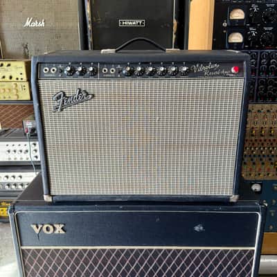 Fender Vibrolux Reverb Amp c 1966 1967 - Blackface original vintage USA tube amplifier image 1