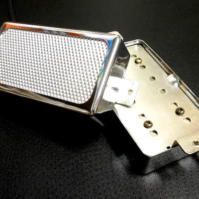 Q pickups Open chrome cover SILVER FOIL humbucker SET PAF Custom Shop Fits Gibson Epi Greco Ibanez image 5