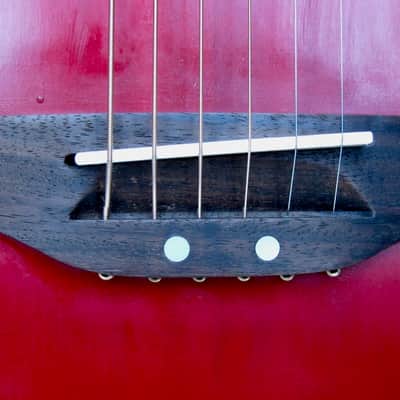 Takamine "Cooder" Guitar ,with Electronics 1980s Red "Sunburst" image 7