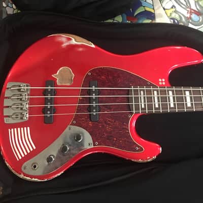 Sandberg California II Marlowe DK 4 String Bass 2017 Special Marlowe DK Red image 3