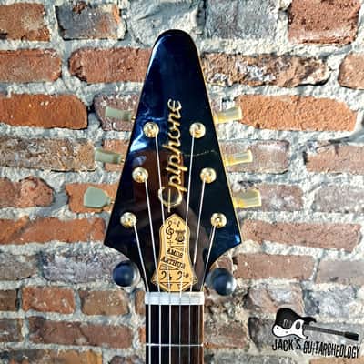 Epiphone Joe Bonamassa Signature '58 Amos Arthur Korina Flying V w/ OHSC (2017 - Natural Korina) image 3