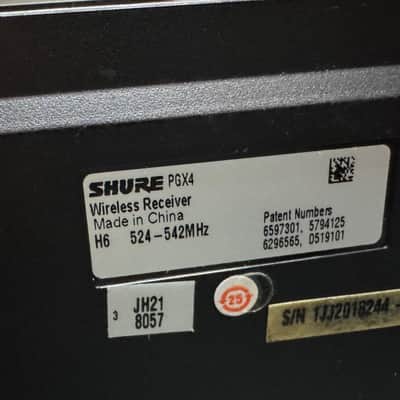Shure PGX4 Wireless Receiver, 524-542 MHz (Used) image 6
