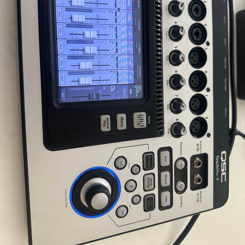 2010s QSC TouchMix-8 Touch Screen Compact Digital Mixer Silver
