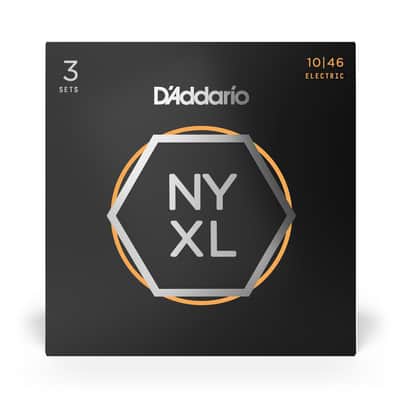 D'Addario NYXL Nickel Guitar Strings 10-46 Light 3-Pack [NYXL1046-3P] image 1