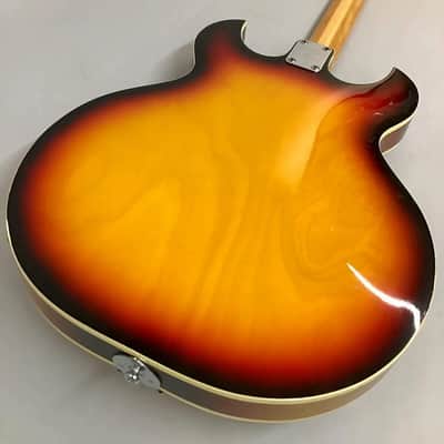 Angelica Barney Kessel Style Hollowbody 1970s Sunburst image 10