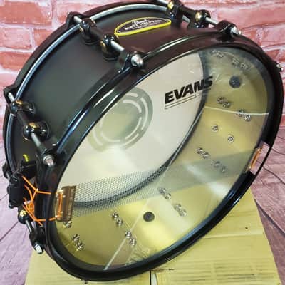 Pearl Matt Halpern 14x6" Black-on-Brass Powder-Coat Kit Snare Drum WorldShip NEW | Authorized Dealer image 11