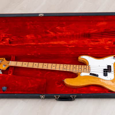 1972 Fender Precision Bass Natural Ash Vintage Bass w/ 1 1/2" Nut Width, Case image 24