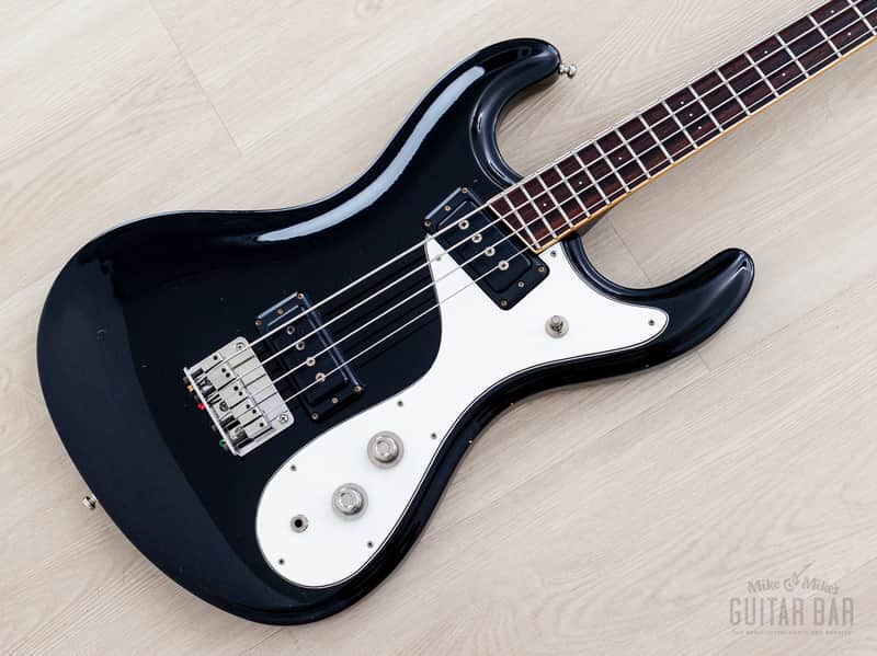 1990 Mosrite Ventures Model Bass Standard Series VMB-900 Black w/ Case, Japan Kurokumo image 1