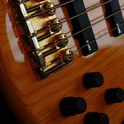 Fernandes APB-5 FRB 100 String Bass 1993 Vintage Natural Made in Japan image 10