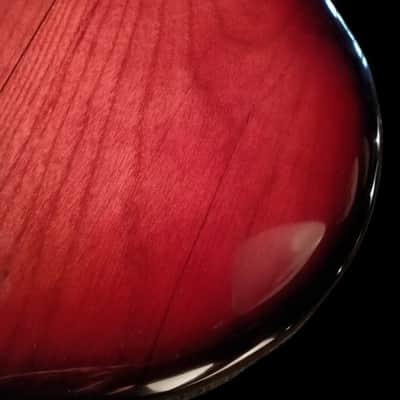 Luthier made semihollow guitar 2026 - Red cherry sunburst image 21