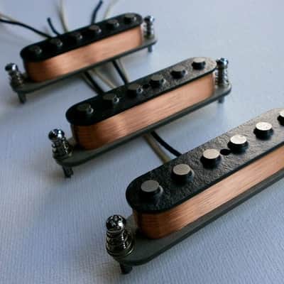 Stratocaster Alnico 2/5 MIXED Magnets Custom Guitar Pickups Set Fits Fender by Q pickups Strat image 5