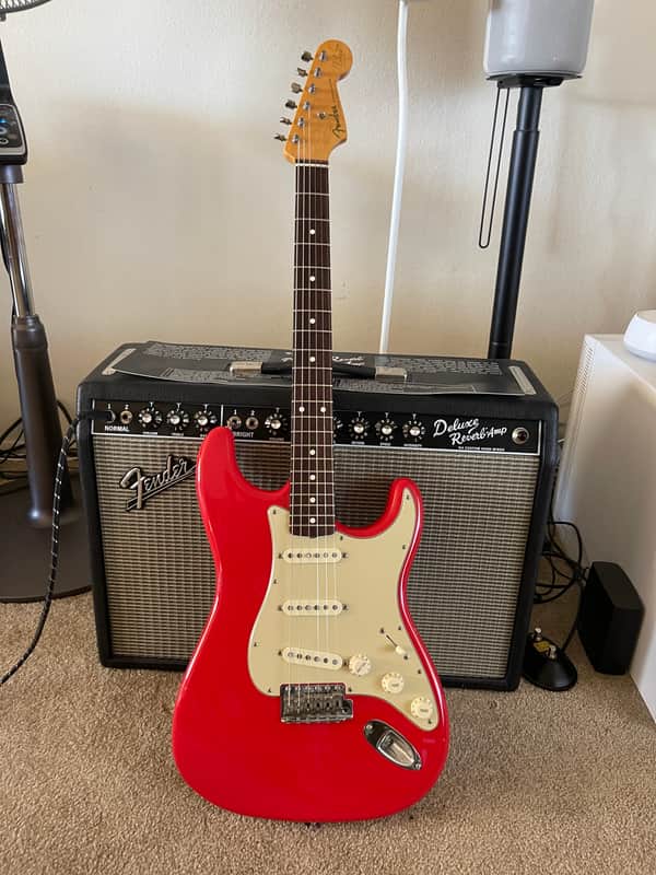 Fender Mark Knopfler Artist Series Signature Stratocaster 2004 - 2013 - Hot Red