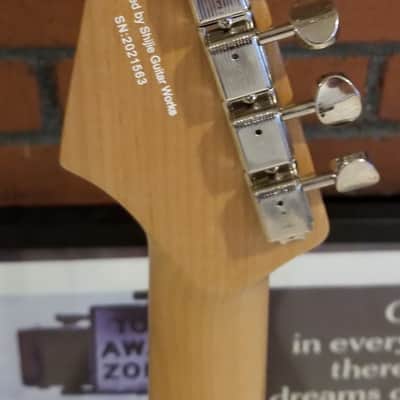 Shijie STE Pro Strat Vintage White Relic Nitro Finish image 10