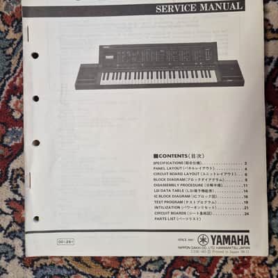 Yamaha PSR-6300 Service Manual