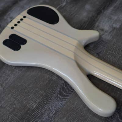 AIO S8-5 5-String Bass Guitar - White Burst 004 image 15