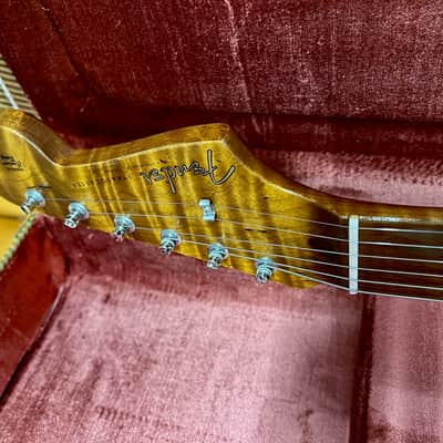 Fender Stratocaster, Limited Edition, Journeyman Relic, Closet Classic Hardware, Roasted 3A Flame Maple Neck, 1958 - Chocolate 3-Colour Sunburst image 14