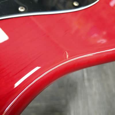 Fender Noventa Stratocaster 2021 - Crimson Red Transparent image 6