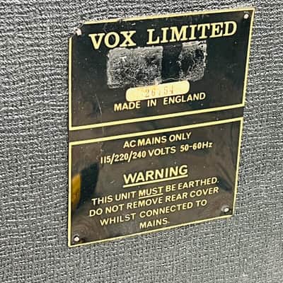 Vox AC30/6 Top Boost 2x12" Combo Amplifier 1982 - Black image 22