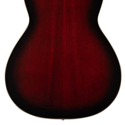 PRS SE P20 Parlor w/PRS-Voiced Fishman Presys VT pickup, Fire Red Burst Gloss Top / Satin Back image 2