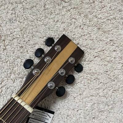 Custom Folk Acoustic Guitar, Solid Spruce Top, Maple Neck, Rosewood Fingerboard image 3