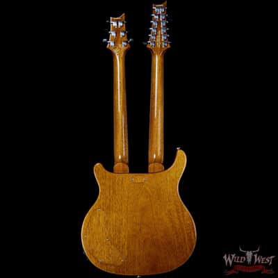 2019 PRS Private Stock #7827 Doubleneck McCarty 594 Semi-Hollow Piezo Brazilian Rosewood Board Salmon image 5