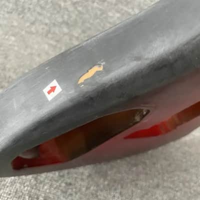 HSH Basswood Guitar Body in Red Burst image 10