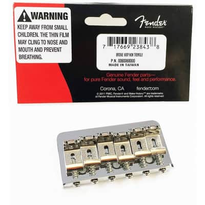 Fender Hardtail 6-Stamped Saddle Bridge Classic / Pawn Shop Series 006-0068-000 image 2