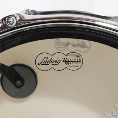 90's-Mid 2000's Ludwig LM404 "Black Galaxy" Acrolite Snare Drum w/ Case, Stand, Sticks, & Practice Pad image 5