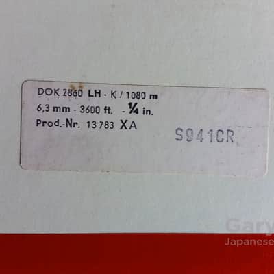 BASF DOK 2860 LH-K 1080 m 6.3 mm 3600 ft 1/4 inch 21 cm Reel-To-Reel Recording Tape image 6