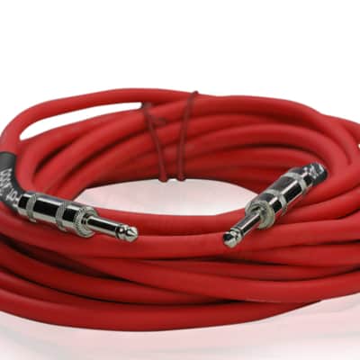 FAT TOAD 25ft 1/4" Speaker Cables (Red-FlexPRO Series) 2-Pack – Audio Patch DJ Cords with Male Jack Connectors, 12 AWG Wire for Amp & Studio Gear image 7