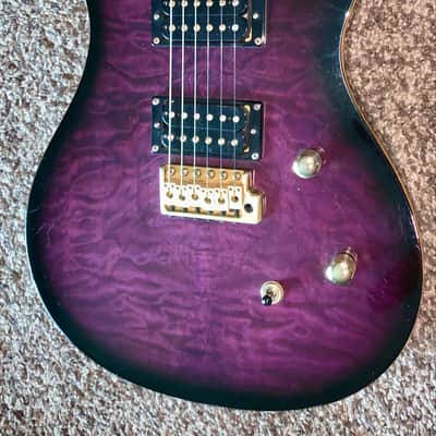 Paul reed smith PRS SE Paul Allender electric guitar model with EMG Pickups, Rosewood Fretboard 2011 - Purple image 4