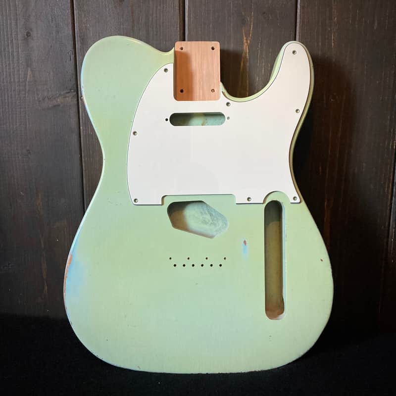 Telecaster Aged Guitar Body - Sonic Blue medium guitar relic guitar body by Jozo Reece Guitars image 1