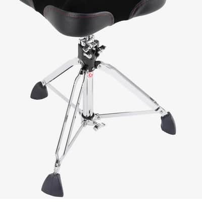 Gibraltar 9608M 9600 Series Pro Moto-Style Drum Throne - Black/Chrome image 7