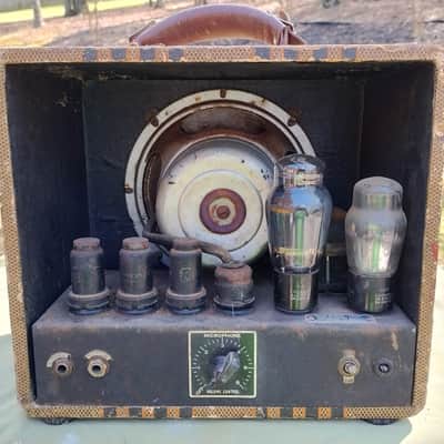 Vintage 1939-1040 Gibson Kalamazoo KEH Amp - Tweed w/ Stripes - Rare image 2