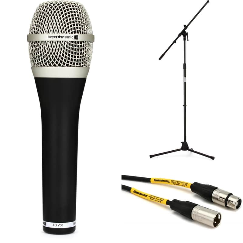 Beyerdynamic TG V50d Cardioid Dynamic Vocal Microphone with Stand and Cable image 1