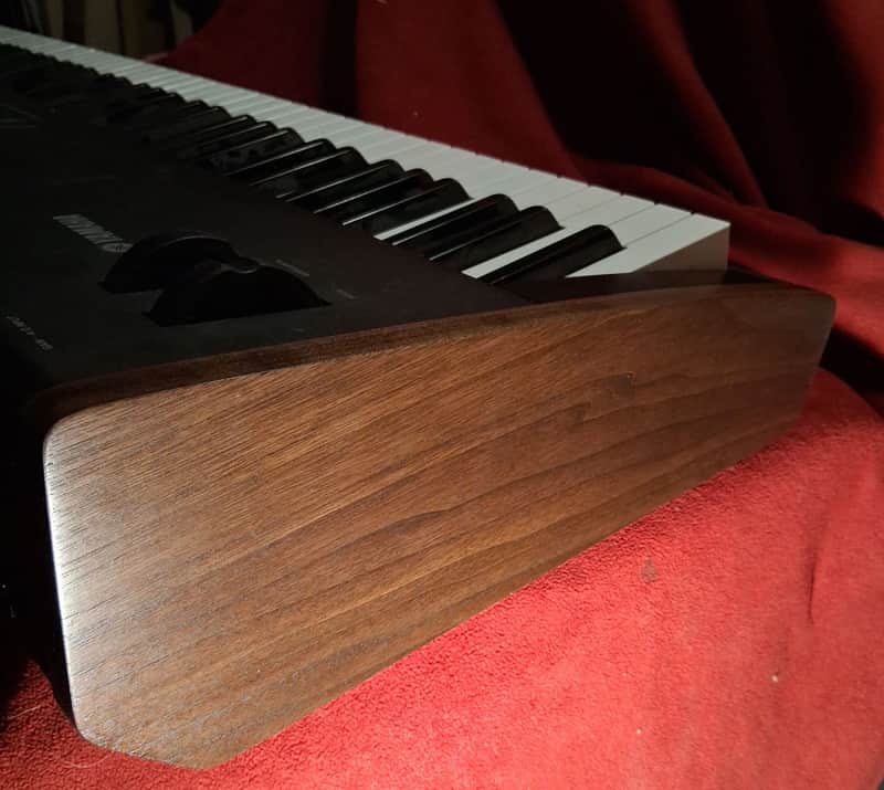 Yamaha S80 Synthesizer Replacement Wood End Panels - Solid Exotic African Sapele Wood image 1