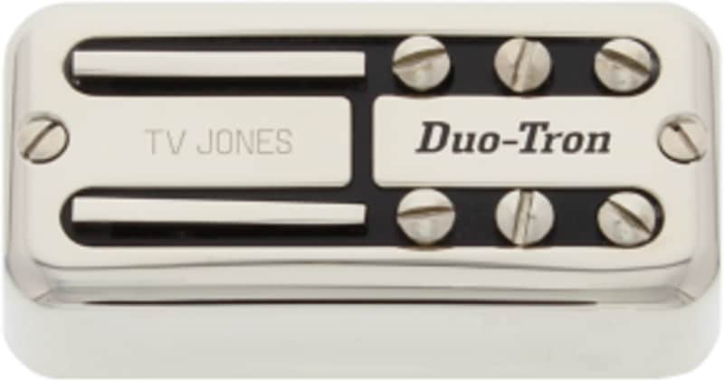 TV Jones Paul Yandell Duo-Tron Pickup - Universal Mount - bridge - nickel image 1