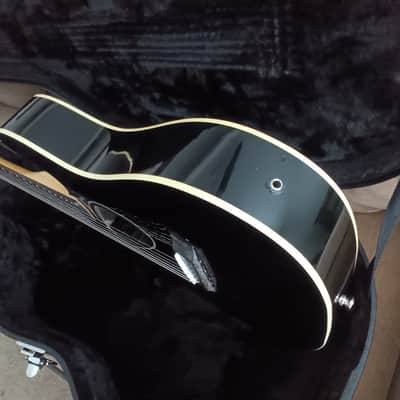 1980's Black  Kramer Danny Ferrington Acoustic / Electric guitar /Gator Case image 10