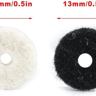 Guitar Strap Locks, Strap Felt Strap Button Washers, Felt Washer Button Felt Washer Guitar Tail Nail Washer Strap Lock Pad Felt Washers Guitar Parts Guitar Replacement Musical image 3