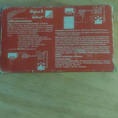 Hughes & Kettner Red Box Cabinetulator G MK II 1992 - Red image 2