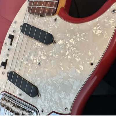 Used Fender 1994 Fender Mustang MG-65 Japanese 65' Reissue Dakota Red image 9
