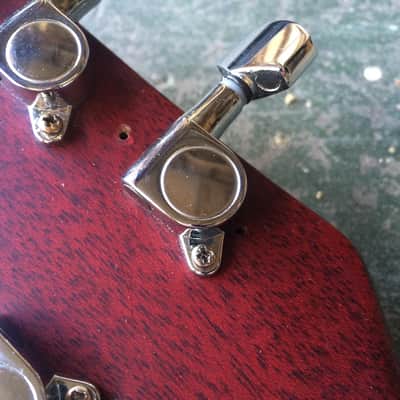 Vintage Icon V6 SG Junior Electric Guitar Roadworn image 23